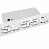 01-14 SL 550 AMG Letter Emblem Trunk Logo Nameplate Badge Decorate Sport Chrome