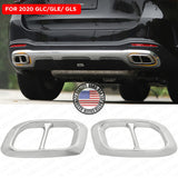For 2020 GLC GLE GLS AMG Style Quad Exhaust Mullfer Tips Tailpipe Cover Sport