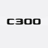 C300 4MATIC Emblem Gloss Black Rear Trunk Letter Badge Sticker For Mercedes