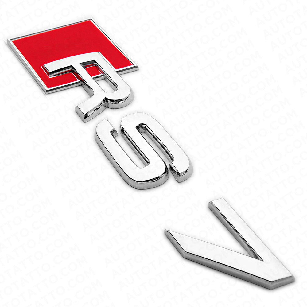 Audi RS 7 OEM Chrome Rear Letter Tail Nameplate Trunk Emblem Badge Sport Sline