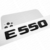 14-16 E550 AMG Letter Emblem 3D Trunk Logo Nameplate Badge Decorate Gloss Black