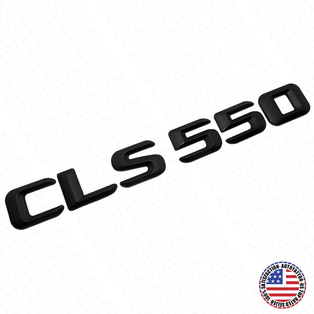 15-16 CLS 550 Emblem Trunk Lid Letter Nameplate Badge Decorate AMG Matte Black