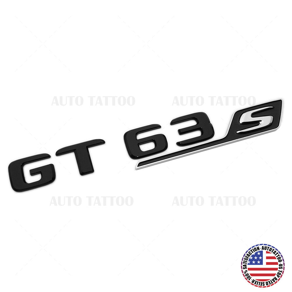 Mercedes AMG GT 63 S Letter Emblem Trunk Logo Nameplate Badge Sport Gloss Black