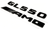 BLACK GL550+AMG FOR MERCEDES REAR TRUNK EMBLEM BADGE NAMEPLATE DECAL NUMBERS