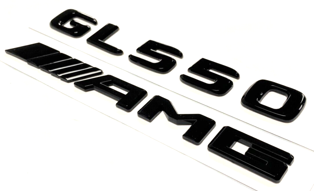 BLACK GL550+AMG FOR MERCEDES REAR TRUNK EMBLEM BADGE NAMEPLATE DECAL NUMBERS
