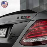 17-20 E63 S AMG Letter Emblem 3D Trunk Logo Nameplate Badge Decorate Black Red