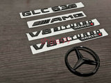 Black GLC63S AMG V8 BITURBO 4MATIC+ Star PACKAGE Emblem Badge Sticker X253