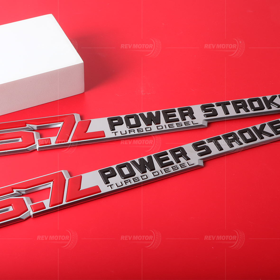 FENDER DOOR EMBLEM 6.7L POWER STROKE TURBO DIESEL FOR F-250/350 PC3Z-9942528-C