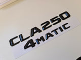 CLA250 4matic Black Letter Number Rear Boot Badge Emblem For CLA Class Mercedes