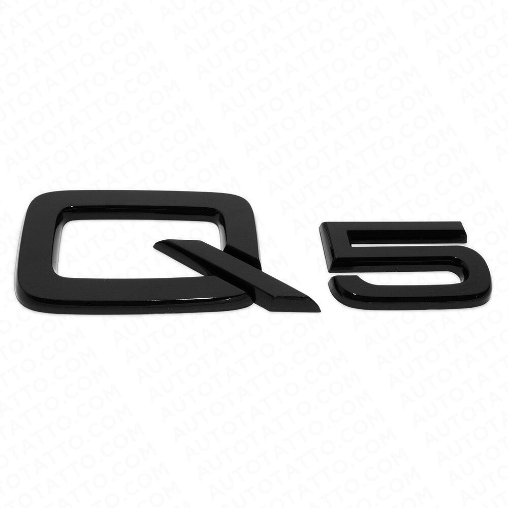 Audi Q5 Gloss Black Rear Letter Liftgate Badge Trunk Emblem Badge Logo Sport