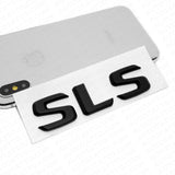 For Benz SLS AMG Letter Emblem Trunk Logo Nameplate Badge Decorate Sport Black