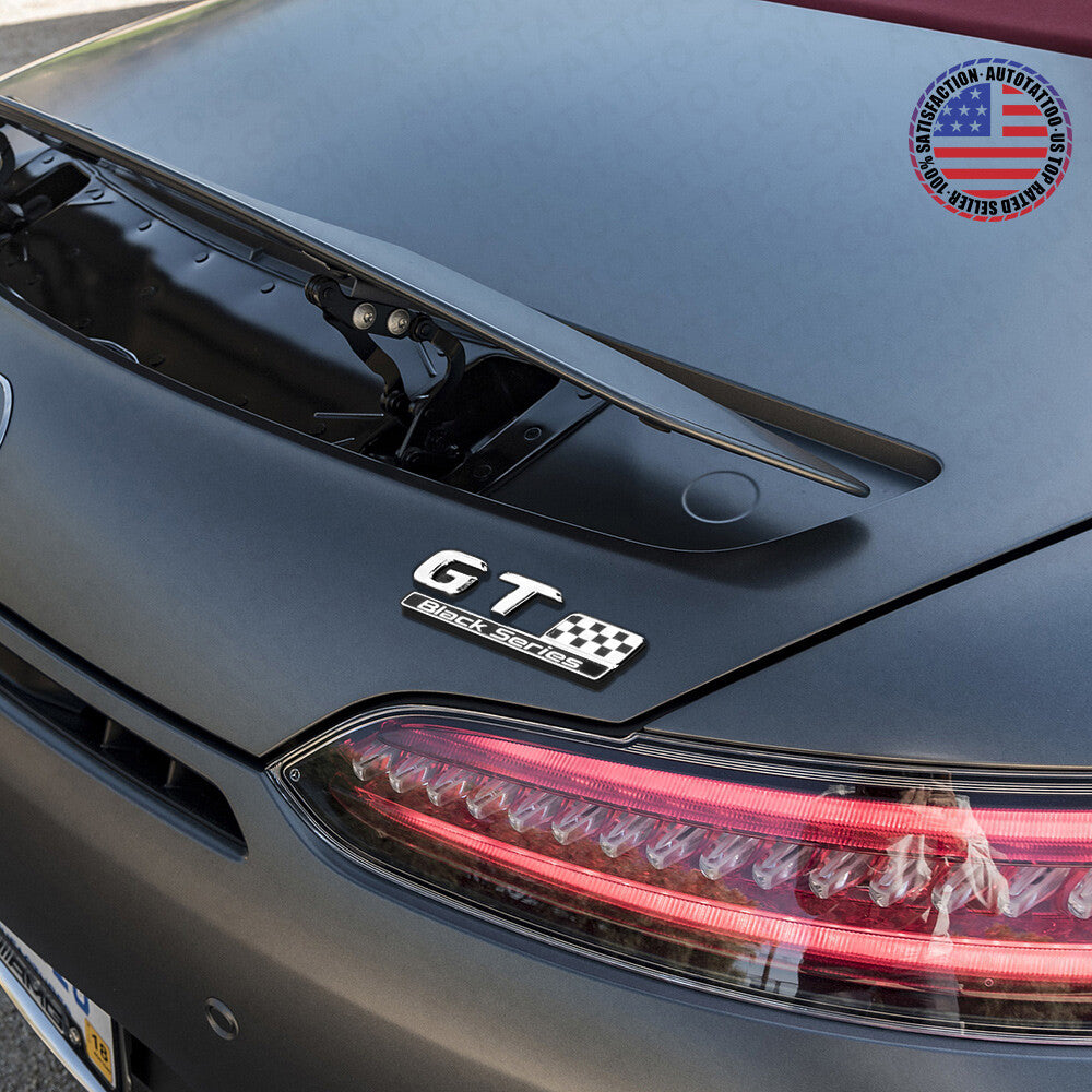 AMG GT Black Series Limited Edition Emblem 3D Trunk Lid Logo Decal Badge Chrome