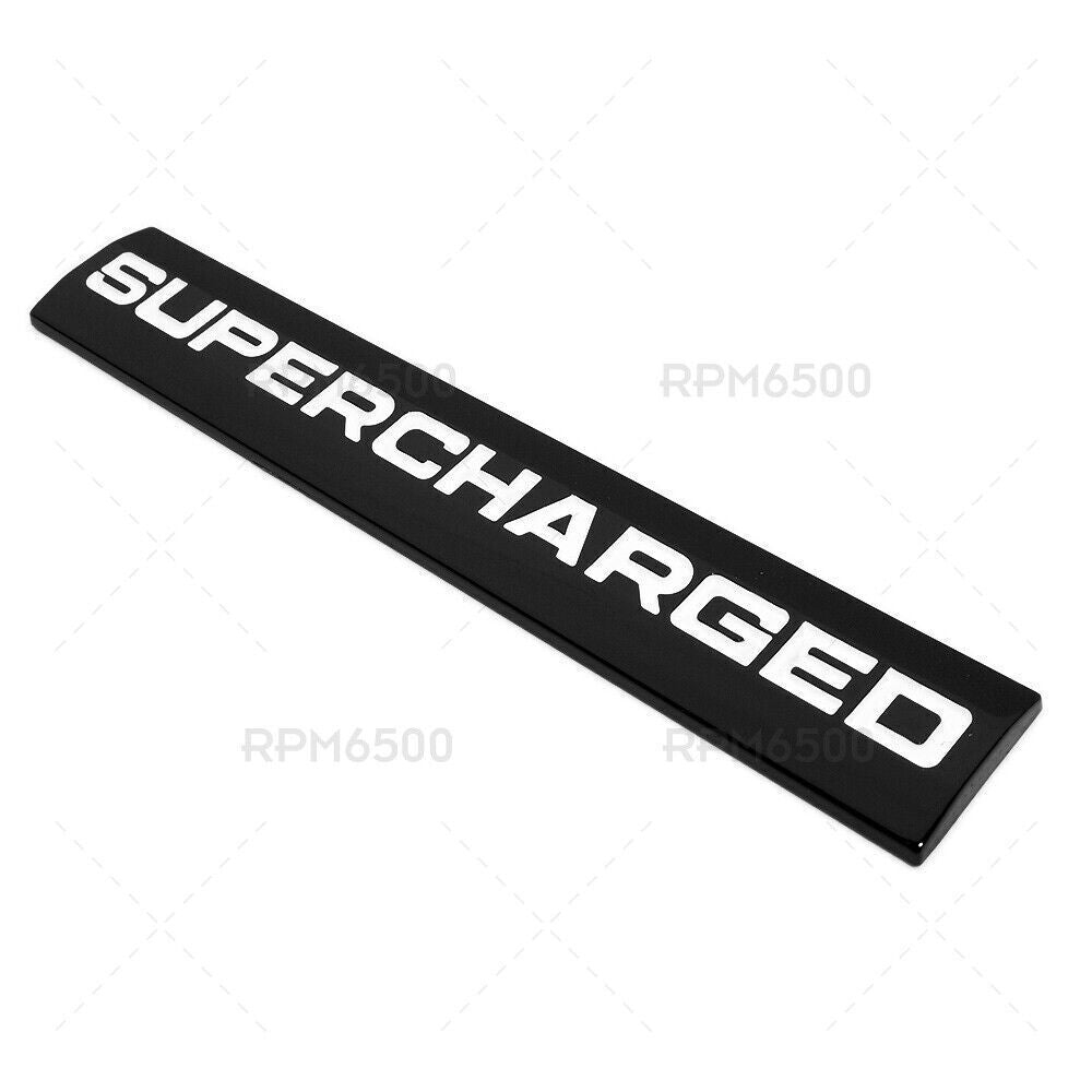For Range Rover Supercharged Black Letter Car Sport Liftgate Logo Emblem Badge