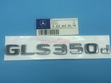 Chrome " GLS350d " Number Letters Rear Trunk Badge Emblem for Mercedes Benz GLS