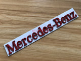 Gloss Red Logo Letters " Mercedes - Benz " Trunk Badge Emblem For Mercedes Benz