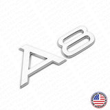 Audi A8 Chrome Rear Letter Tail Nameplate Trunk Emblem Badge Sport Sline