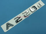 Chrome " A220d " Number Letters Rear Trunk Badge Emblem for Mercedes Benz A220d