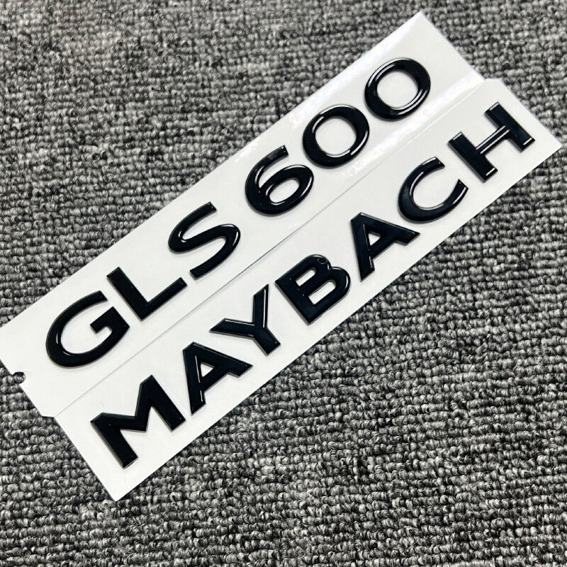 Gloss Black Maybach gls600  set Fender Side Rear Trunk Emblems Badge For Benz