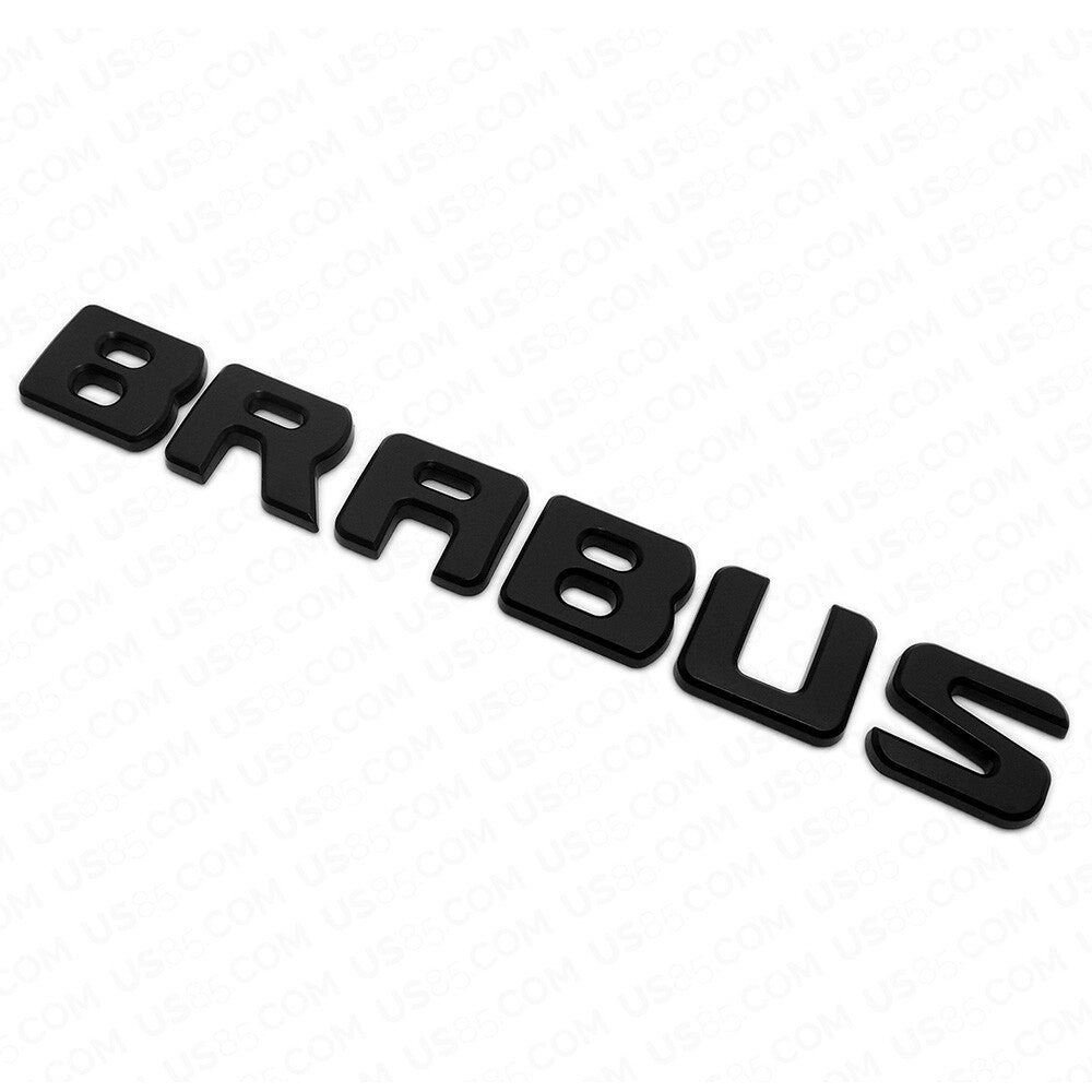 Brabus Emblem 3D Trunk Logo Nameplate Badge Letter Mercedes AMG - Matte Black
