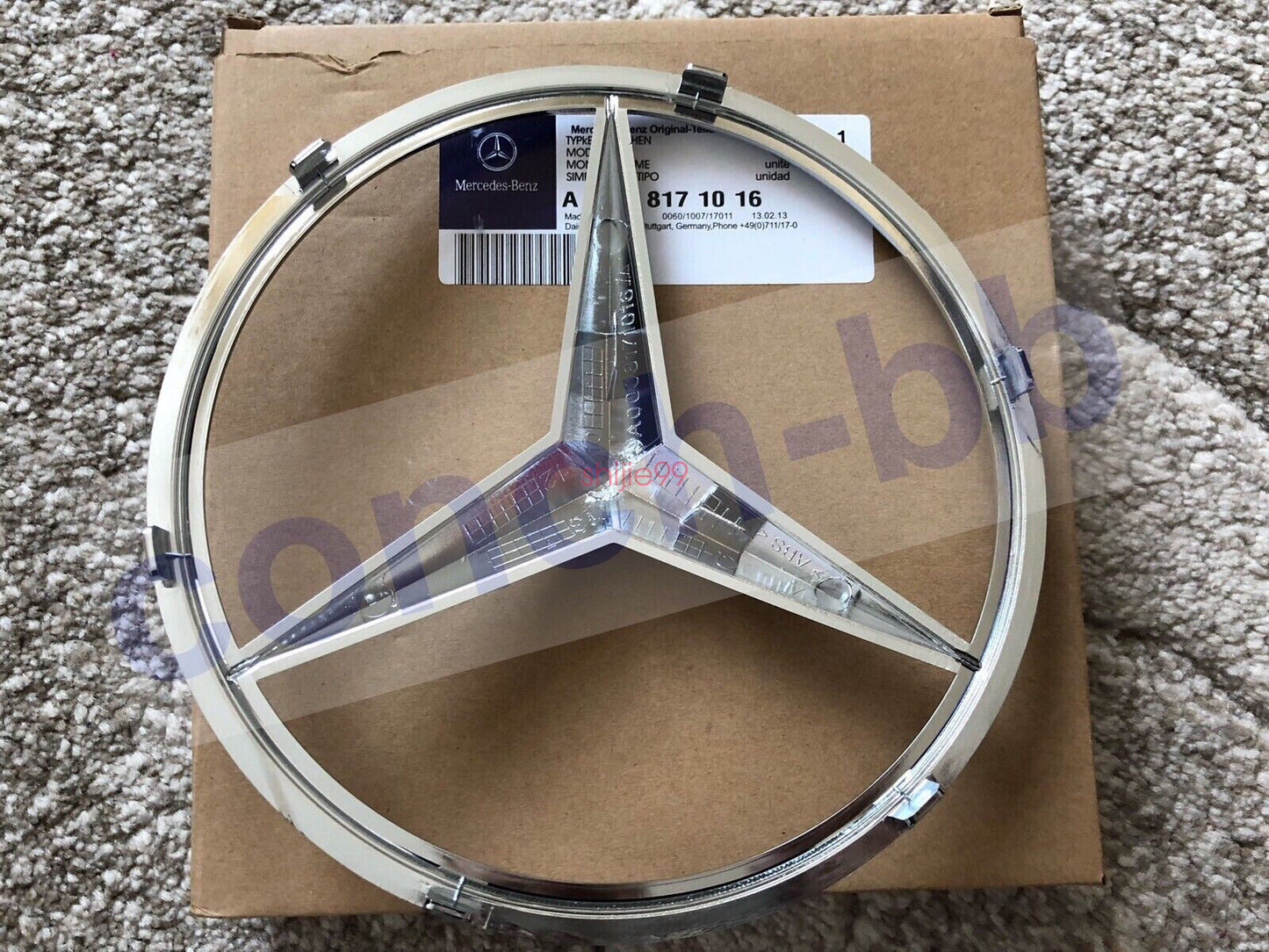 FRONT GRILLE CHROME STAR BADGE for MERCEDES A,C,B,GLA,GLK,CLA,SLK,CLS,E Class