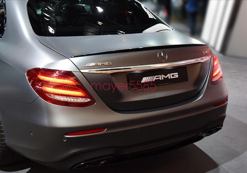 4pcs Chrome E43 AMG BITURBO 4 MATIC Trunk Emblem Badge Sticker for Mercedes Benz