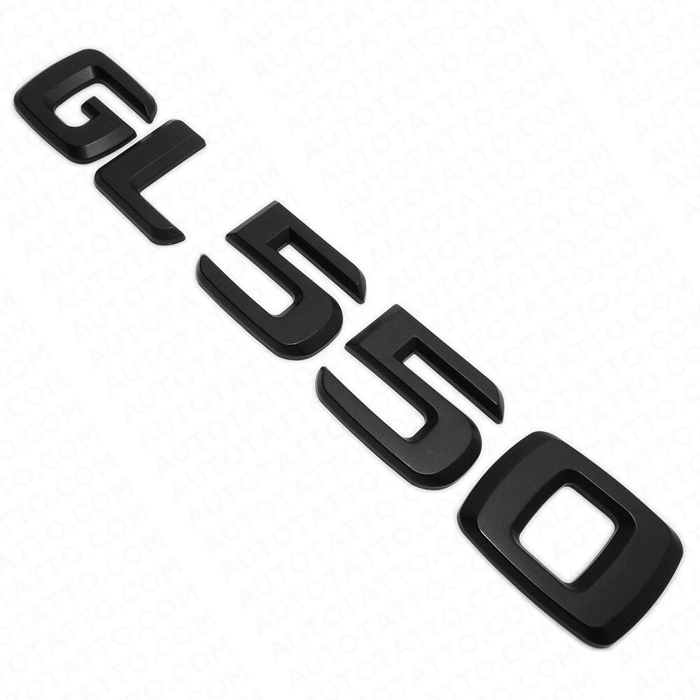 Benz GL 550 AMG Letter Emblem Liftgate Logo Nameplate Badge Decorate Black
