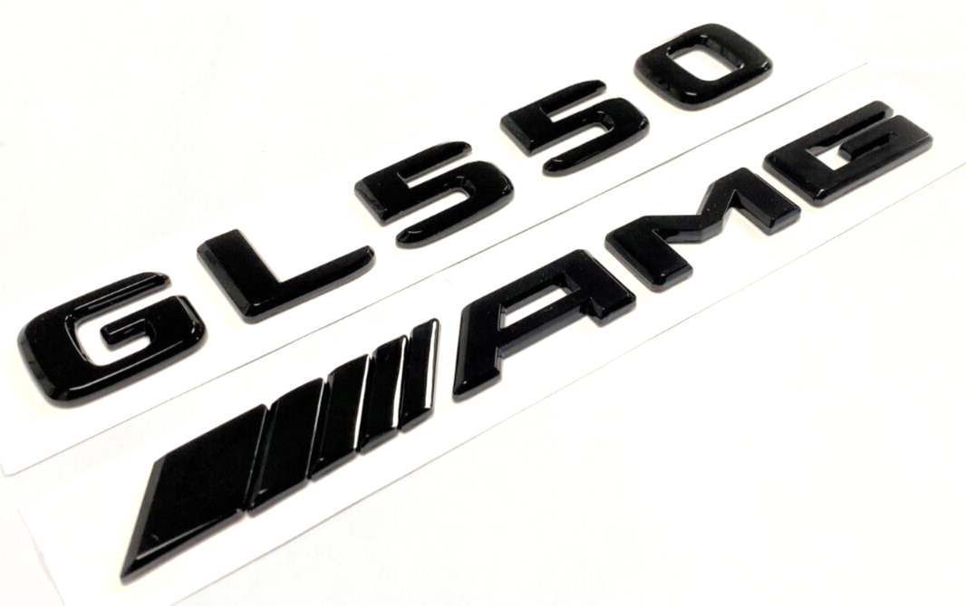 BLACK GL550+AMG FOR MERCEDES REAR TRUNK EMBLEM BADGE NAMEPLATE DECAL NUMBERS