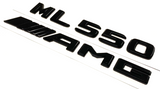 BLACK ML550+AMG FOR MERCEDES REAR TRUNK EMBLEM BADGE NAMEPLATE DECAL NUMBERS