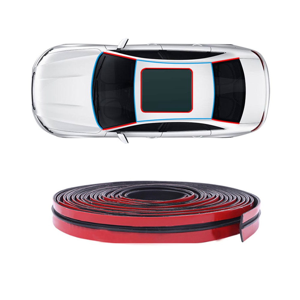 Car Accessories Windshield Roof Rubber Seal Strip Noise Insulation Stickers 2M