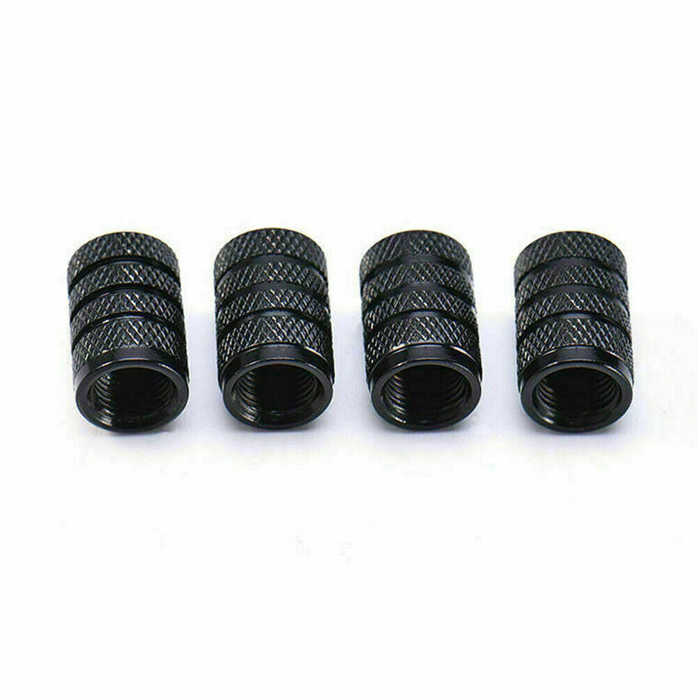 4x Aluminium Car Wheel Tyre Valve Stem Air Dust Cover Screw Caps Car Accessories