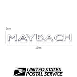 Original Maybach Set Fender Side Rear Trunk Silver Badge AMG For Mercedes Sclass
