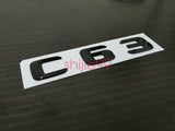 Gloss Black C63 AMG and Rear Star Side 6.3 AMG Emblem Badge For W204 507