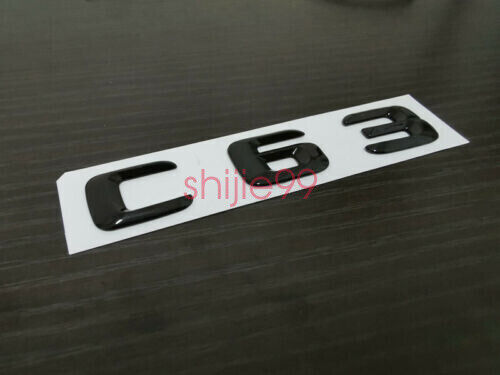Gloss Black C63 AMG and Rear Star Side 6.3 AMG Emblem Badge For W204 507
