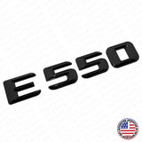14-16 E550 AMG Letter Emblem 3D Trunk Logo Nameplate Badge Decorate Gloss Black