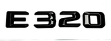 #1 BLACK E320 REPLACEMENT FOR MERCEDES REAR TRUNK EMBLEM BADGE NAMEPLATE DECAL