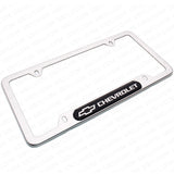 Chrome Stainless Steel Front Rear Chevrolet Sport License Plate Frame Cover Gift