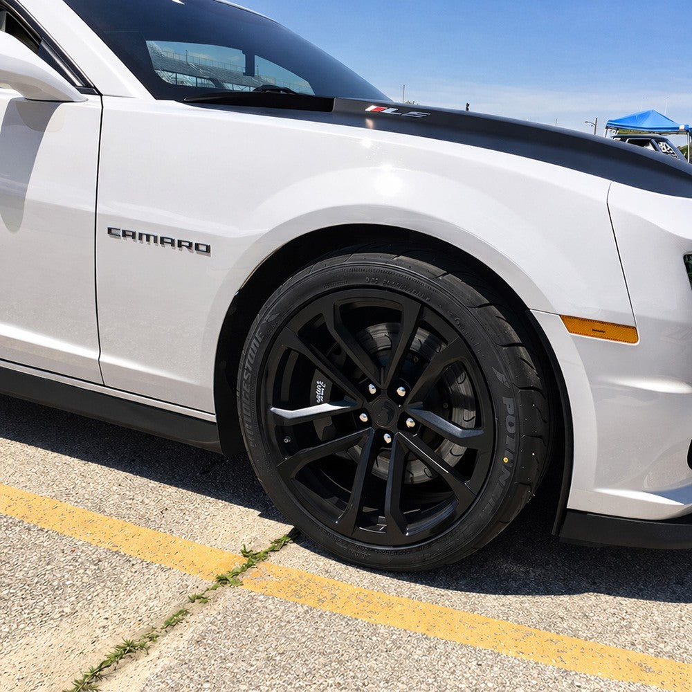 2pcs Camaro Emblem 2010-2015 Side Fender Badge Letter Nameplate Gloss Black