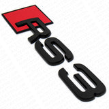 Audi RS3 Matte Black Rear Letter Tail Nameplate Trunk Emblem Badge Sport Sline