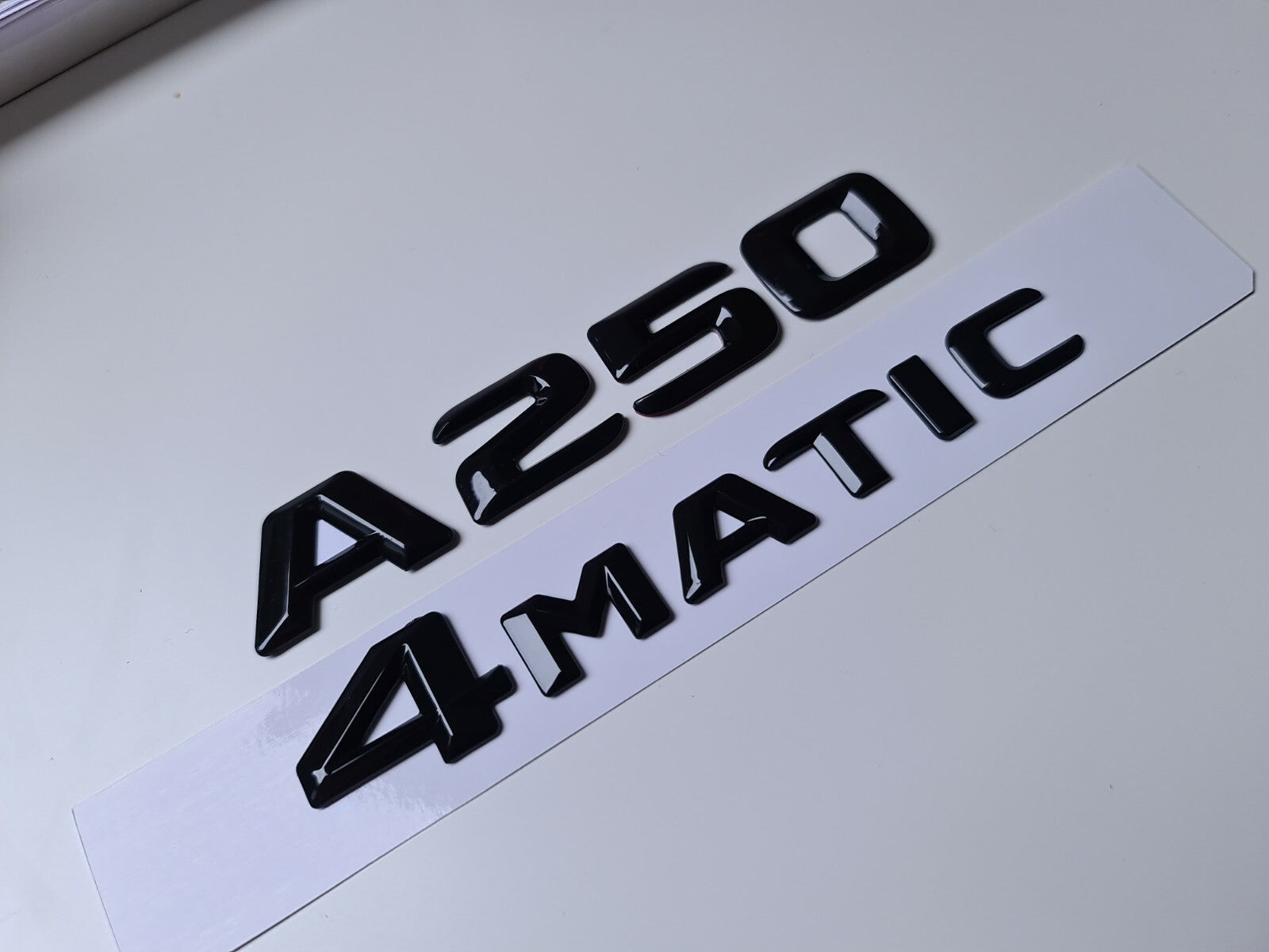 A250 4matic Gloss Black Letter Number Rear Boot Badge Emblem For Mercedes