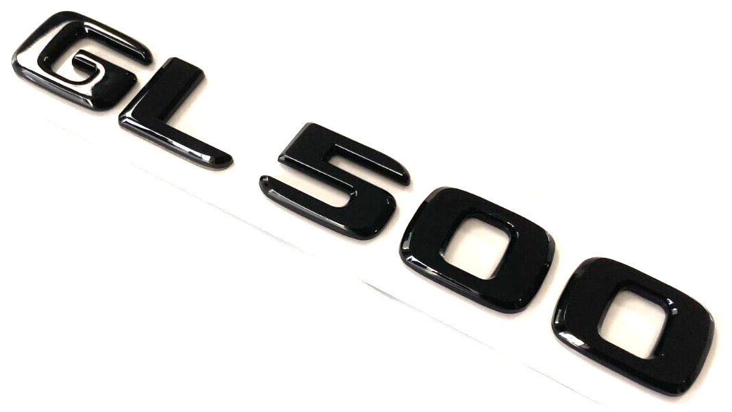 GLOSS BLACK GL500 FOR MERCEDES REAR TRUNK EMBLEM BADGE NAMEPLATE DECAL NUMBERS