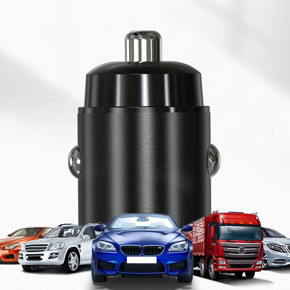 Mini Dual USB Type C PD 30W Car Phone Charger Adapter Fast Charging Accessories