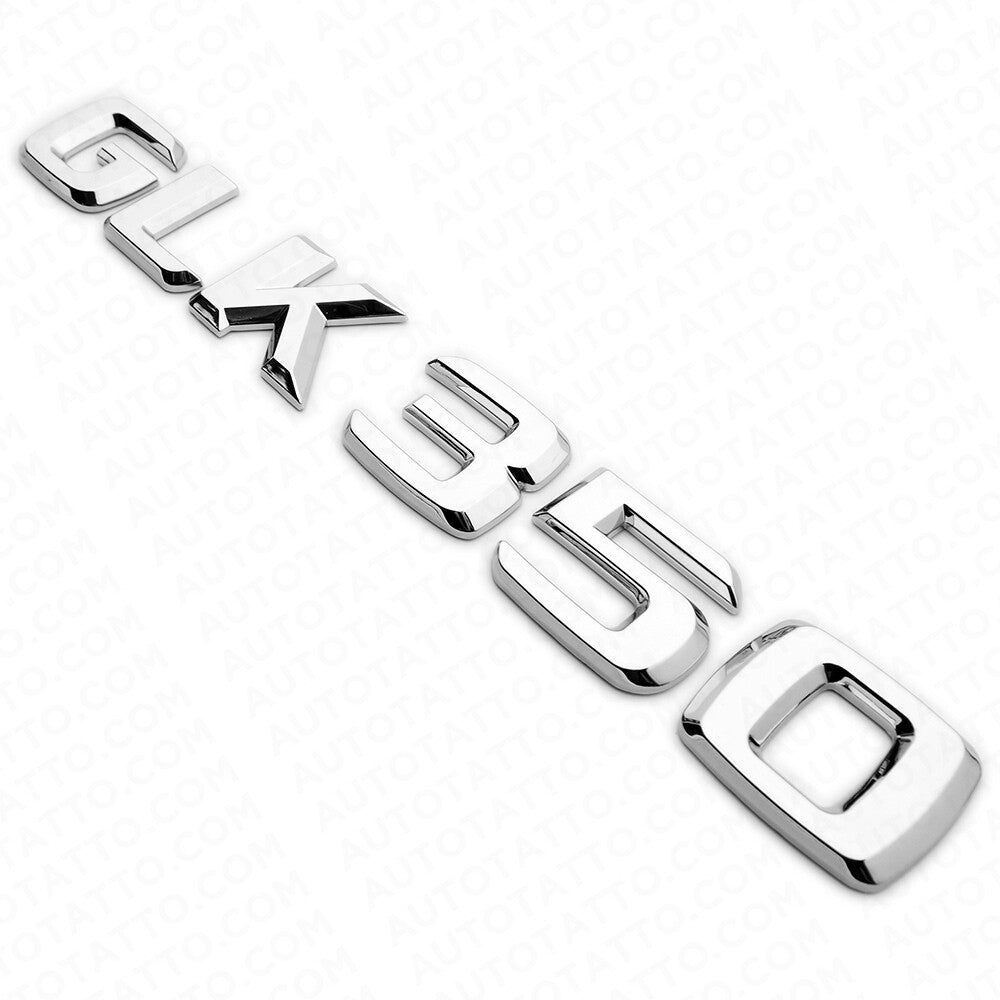 Benz GLK 350 AMG Letter Emblem Trunk Logo Nameplate Badge Decorate Sport Chrome