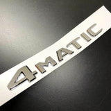 4Matic Matte Black Car Rear Trunk Lid Sticker Emblem For Mercedes-Benz 2017-2023