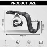 Car Purse Hook Headrest Hook for Car 4 Pack Universal Auto Seat Organizer Carbon