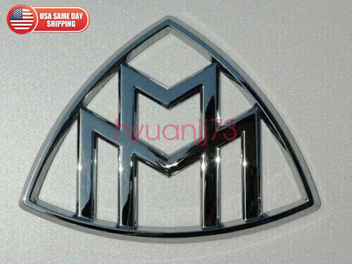 Bright Silve For Mercedes-Benz Maybach Trunk Emblem Rear Badge Standing S Class