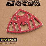 For Mercedes Maybach hooded gloss black badge rear badge vertical S-Class W222