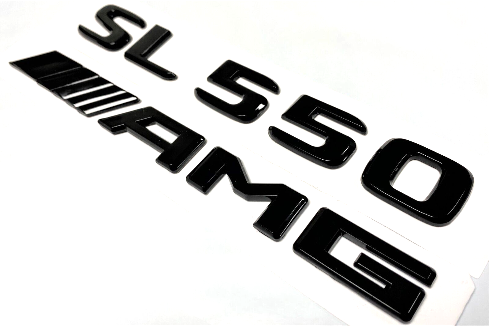 SL550+AMG BLACK FOR MERCEDES REAR TRUNK EMBLEM BADGE NAMEPLATE DECAL NUMBERS