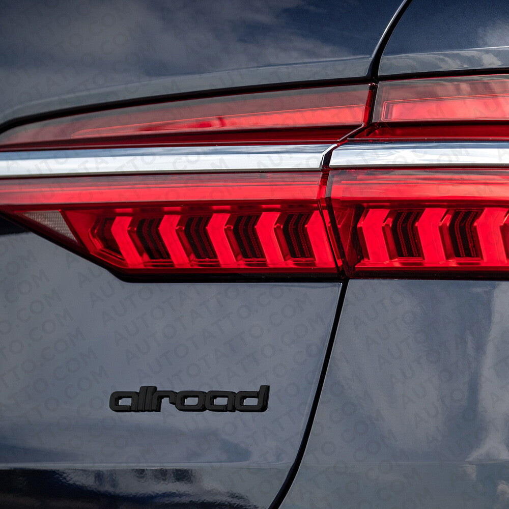 Audi Allroad Matte Black Rear Letter Liftgate Nameplate Trunk Emblem Badge Sline