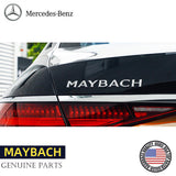 Genuine Chrome Silver MAYBACH Letter Side Rear Trunk Badge For Mercedes S Class