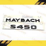 For S-Class W222 S450 Maybach Glossy Black Rear Trunk Emblem Decal Badge Sticker